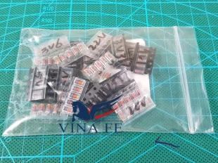 Hộp Diode tổng hợp từ 1N4001 đến 1N5819. 10 loại, mỗi loại 20 cái